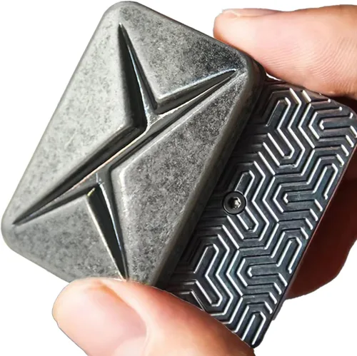 Miniatura 7 de Paquete de 2 juguetes para ansiedad, tarjeta magnética de metal háptico, tarjeta de póquer deslizante, juguetes EDC para adultos, aliviar el estrés