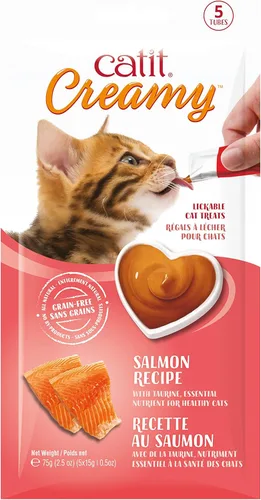 Miniatura 9 de Catit Golosina cremosa para gatos para lamer, premio saludable para gatos, atún, paquete de 50