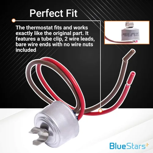 Miniatura 5 de BlueStars Reemplazo de termostato bimetálico de descongelación para refrigerador 4387503 actualizado – Compatible con refrigeradores Whirlpool