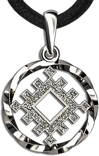 Collar con colgante de símbolo de cardo celta de plata de ley 925 – Amuleto escocés de buena suerte talismán para hombres y mujeres – Regalos de
