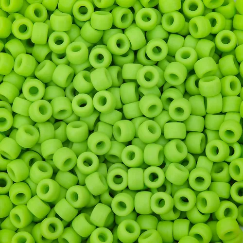 Miniatura 10 de 300 piezas de cuentas de pony de silicona para trenzar el cabello, colores negros 6 * 9 mm cuentas de kandi suaves para hacer pulseras, bolígrafos