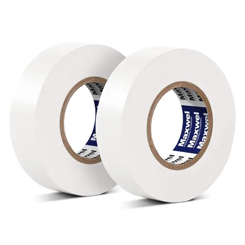 Miniatura 10 de Cinta eléctrica amarilla de vinilo – 3/4 pulgadas 60 pies, cinta eléctrica de PVC ignífuga, resistente al agua, clasificada hasta 600V, grado