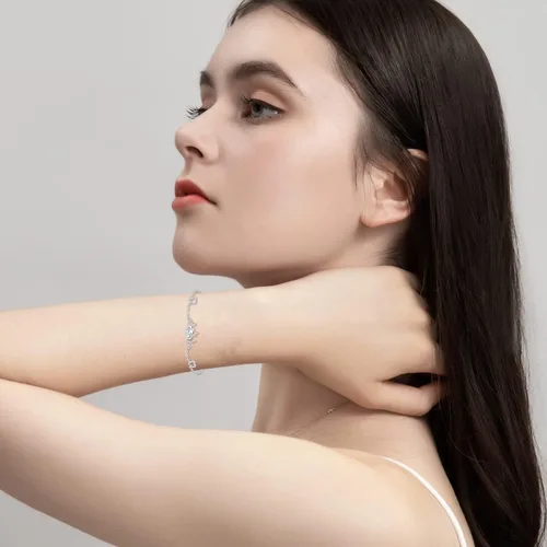 Miniatura 11 de Pulsera de plata de ley 925 ajustable con diseño de ajolote, panda, racón, girasol, joyería para hija o amiga, regalo de cumpleaños