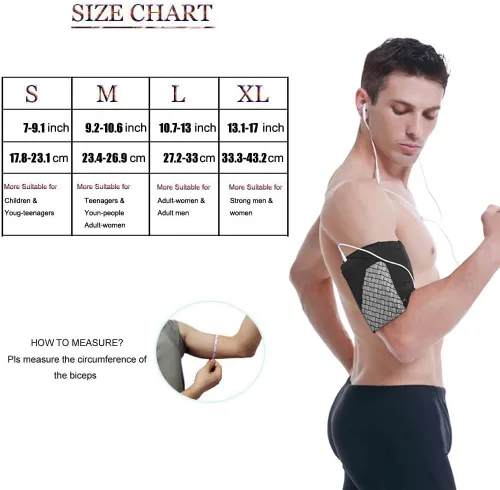 Miniatura 4 de Brazalete deportivo universal para todos los teléfonos. Brazalete para teléfono celular para correr, fitness y entrenamientos de gimnasio