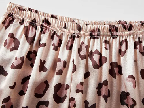 Miniatura 5 de Pijama de satén para niñas, estilo de unicornio y gato, conjunto de pijama de seda con botones, talla 6-16