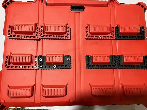 Miniatura 3 de NyVoozy Para Tacos Milwaukee Packout, 8 Piezas Cleat 'n' Feet Tacos Compatibles con Sistema Milwaukee Packout, Sistema de Almacenamiento de Caja