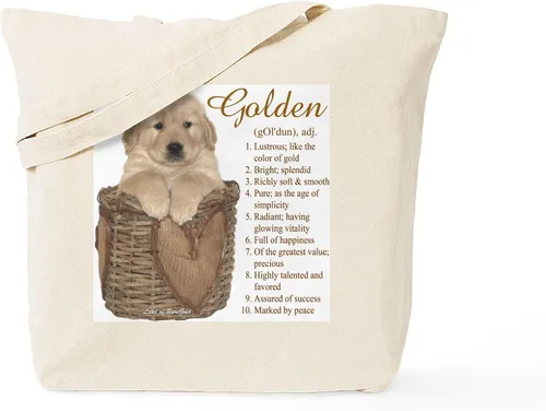 Miniatura 10 de CafePress Golden Retriever - Bolsa de lona natural para mamá, bolsa de compras reutilizable