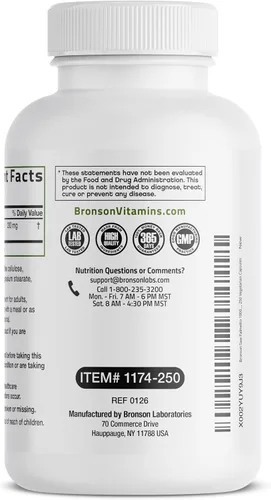 Miniatura 6 de Bronson Saw Palmetto Extra Strength apoya la función saludable de la próstata y el apoyo a la salud urinaria, sin OMG, 250 cápsulas vegetarianas