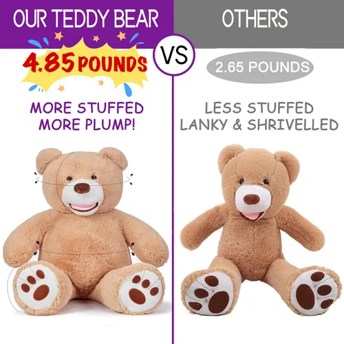 Miniatura 2 de IKASA - Peluche gigante, oso de peluche gigante Marrón