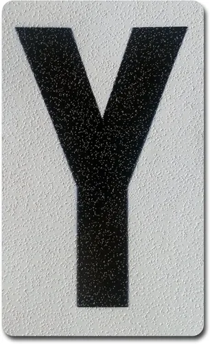 Miniatura 76 de Despegar y pegar individuales, números y letras de aluminio reflectantes, se adhiere al hormigón, madera, metal, azulejos, ladrillo, vidrio