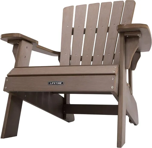 Miniatura 4 de Lifetime Silla Adirondack de madera sintética Marrón claro