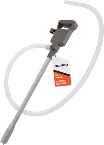 Miniatura 12 de Bomba de transferencia de combustible automática DEWAY con parada automática y pitido, potente alimentación por batería AA con opción