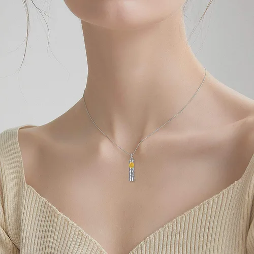 Miniatura 5 de Collar de plata de ley con diseño de girasol rosa y margarita para cenizas recuerdo conmemorativo joyería para mujeres y amigas