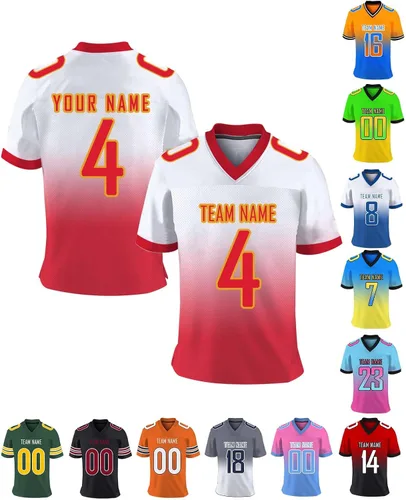 Camiseta de fútbol personalizada con nombre de equipo, número de equipo, camiseta de fútbol personalizada para hombres, jóvenes, mujeres, niños
