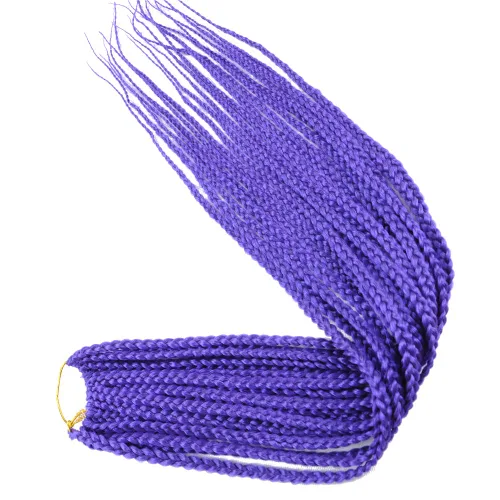 Miniatura 13 de 6 paquetes/lote (14/18/24/30) pulgadas, 0.4 in, 20 hebras por paquete, 3 extensiones de cabello trenzado de ganchillo finas, diámetro 3X