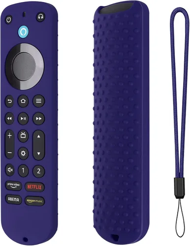 Miniatura 11 de Funda de silicona para Voice Remote Pro 2022, funda de silicona para control remoto por voz Pro 2022 con cordón (negro)