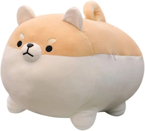 Shiba Inu - Almohada de felpa para perro, juguete de peluche Corgi Shiba Inu, almohada de peluche suave para abrazar, regalo para San Valentín,