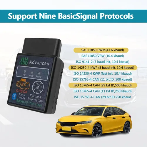 Miniatura 7 de Herramienta de diagnóstico inalámbrico Bluetooth OBD2, lector de código de vehículo para automóvil, restablecimiento de herramienta de escaneo