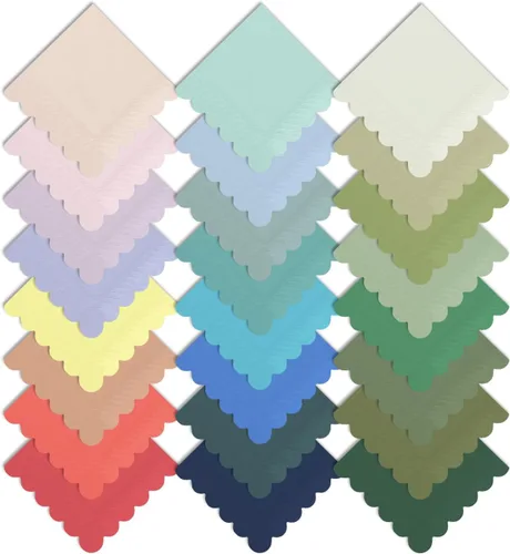Miniatura 3 de qiqee Servilletas de cóctel Morandi Colors de 5 x 5 pulgadas, desechables, para bodas, cenas, fiestas de cumpleaños, postre, servilletas de papel 24