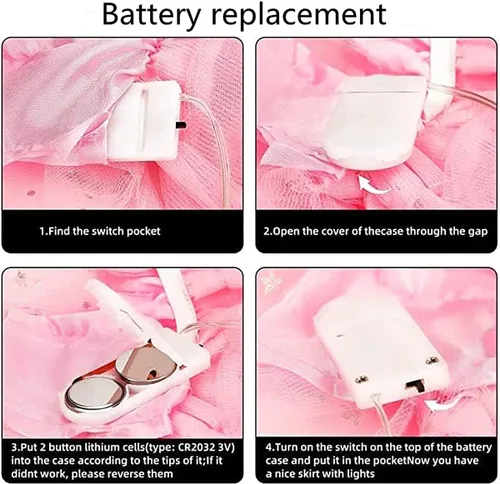 Miniatura 6 de Faldas de tutú LED para mujer, falda de tul con capas para baile de ballet, faldas iluminadas para disfraz de fiesta