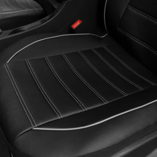 Miniatura 4 de TOYOUN fundas clásicas universales de cuero sintético para asiento delantero de automóvil, respaldo alto, fundas para asiento tipo cubo - se adaptan