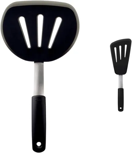 Miniatura 9 de OXO Good Grips espátula/espumadera de panqueque de nailon flexible, ninguno , Negro