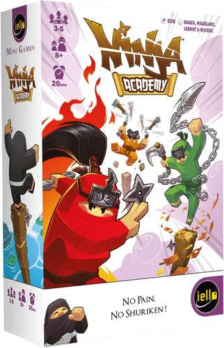 IELLO Ninja Academy - Mini juegos, niños y familia, juegos Iello, a partir de 8 años, 3-5 jugadores, 20 minutos