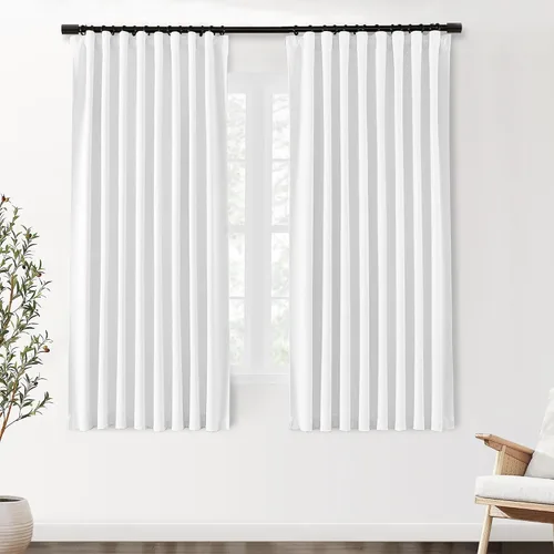 Miniatura 34 de SHINELAND Cortinas opacas cortas para ventanas de dormitorio, cortinas de baño, 45 pulgadas de largo
