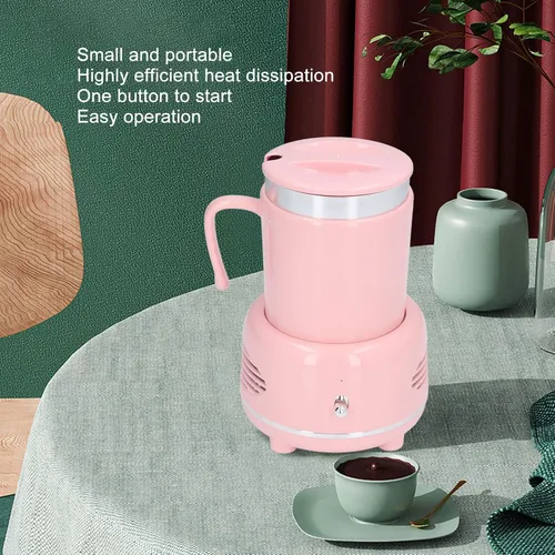 Miniatura 3 de Calentador de tazas, enfriador de café, calentador de escritorio, calentador de taza inteligente para automóvil, listo en 1 minuto, taza