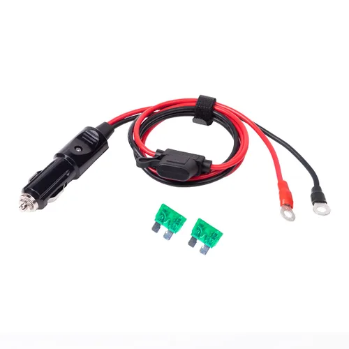 Miniatura 6 de Enchufe de cigarrillos macho a macho de 12 AWG resistente para encendedor de cigarrillos, cable de carga con luces LED de 3 pies (3 pies)