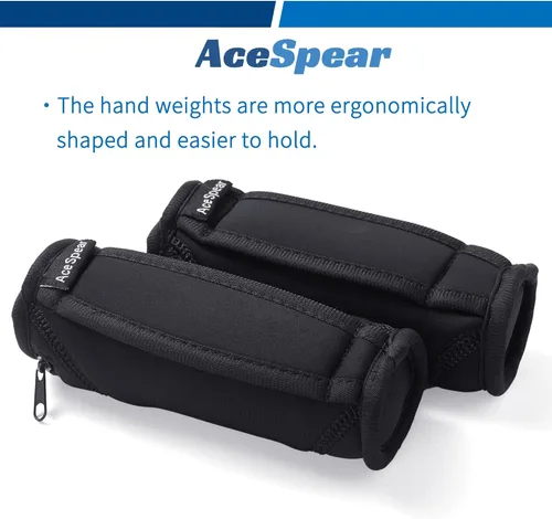 Miniatura 2 de AceSpear Pesas de mano para mujeres y hombres de 1 libra, 2 libras, 3 libras, 4 libras, mancuernas suaves de 2, peso desmontable para caminar
