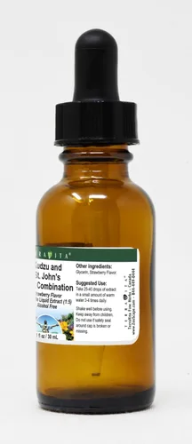 Miniatura 2 de Kudzu and St. John's Wort - Extracto líquido combinado de glicerita (1:5), sabor a fresa (1 oz, ZIN: 522653)