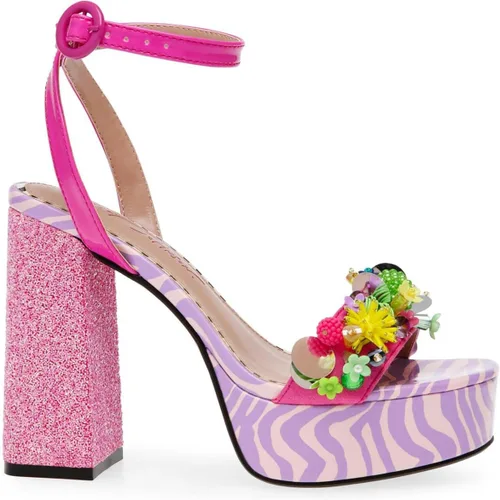 Miniatura 3 de Betsey Johnson Sandalias de tacón Jorden para mujer