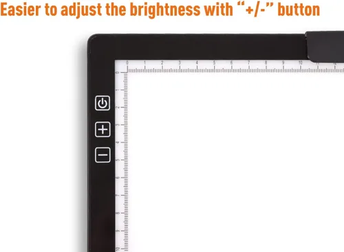 Miniatura 6 de YINGWOND Almohadilla de luz LED recargable A4 con funda acolchada, caja de luz de seguimiento con soportes elevadores y clip para papel, 6 niveles