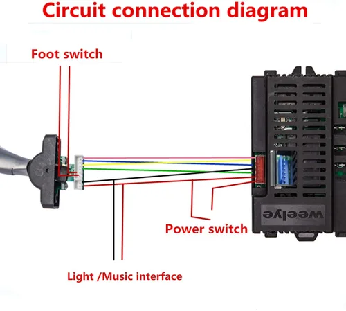 Miniatura 2 de Interruptor de engranaje de coche eléctrico para niños, interruptor electrónico de engranaje delantero y marcha atrás, para interruptor de piezas