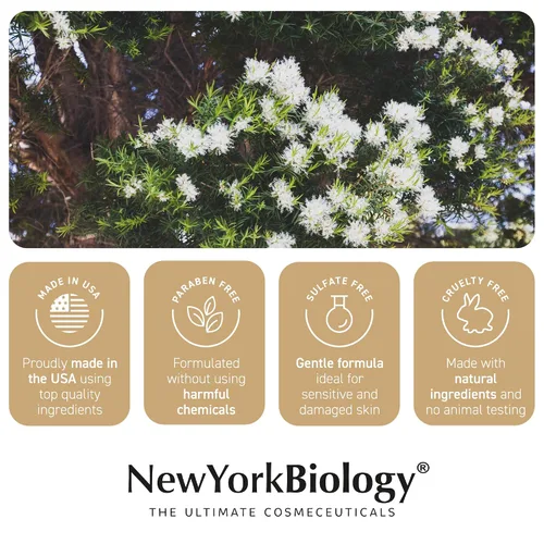 Miniatura 7 de New York Biology - Crema de pies con aceite de árbol de té para pies secos y agrietados, talones agrietados y picazón en la piel, crema para pies, 8