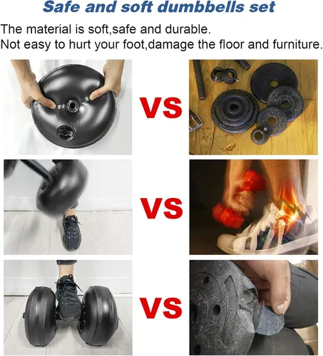 Miniatura 4 de Water Filled Dumbbells Set - Water Filled Weights - Portable Travel Weights - Weights Adjustable Dumbbells