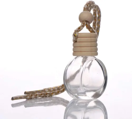 Miniatura 5 de Botella difusora de aceite esencial de aromaterapia para automóvil, paquete de 10 botellas de ambientador para automóvil, botella de perfume vacía