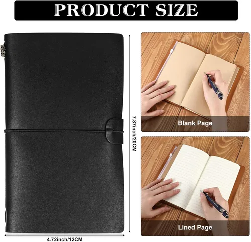 Miniatura 4 de Cholemy 12 piezas de regalos de agradecimiento a los empleados, diario de piel sintética a granel, cuadernos de cuero grabados personalizados