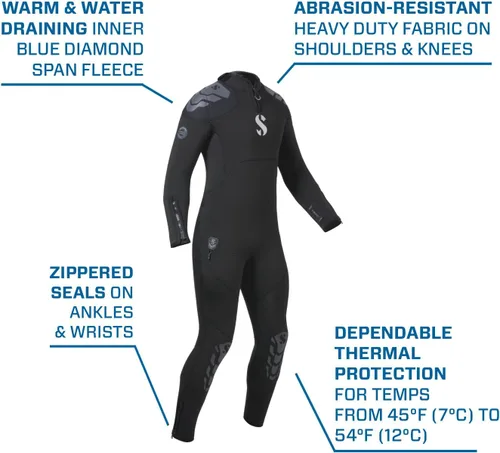 Miniatura 4 de SCUBAPRO Everflex Yulex - Vaporizador de buceo, para hombre, 7,5/0.197 in