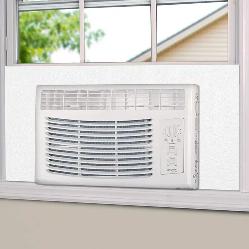 BJADE'S Panel de espuma con aislamiento lateral de aire acondicionado para ventana, paneles de aislamiento envolvente completo de una sola pieza,
