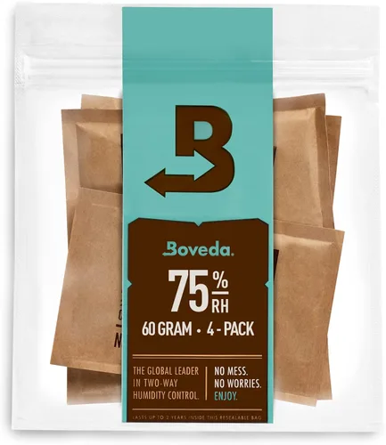 Boveda RH con paquete de control de humedad de 2 vías 60/67 gramos (humidificador/deshumidificador), incluye 4 paquetes.