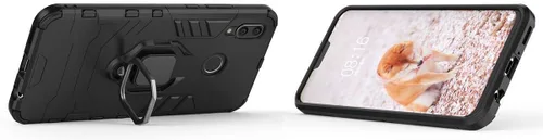 Miniatura 2 de LuluMain Compatible con Huawei Nova3, soporte de anillo de metal, a prueba de golpes, parachoques duro