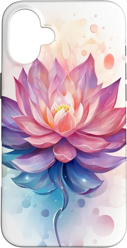 Miniatura 22 de Funda para iPhone 14 Pro Max Lotus Flower Symbol of Beauty and Spirituality Illustration Case