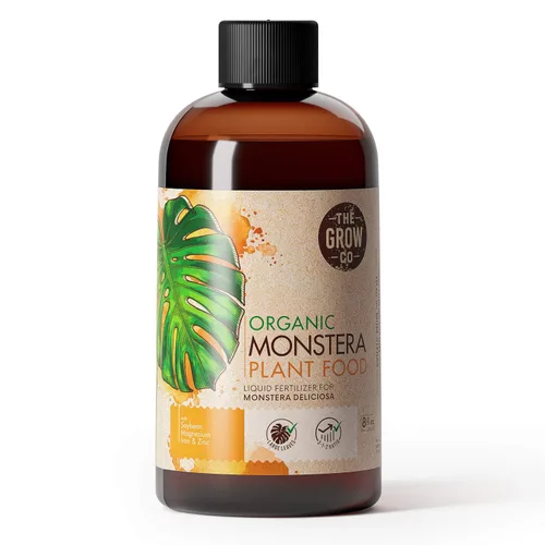 Monstera Plant Food - Fertilizante líquido orgánico para plantas Monstera de interior y exterior, nutrientes para hojas tropicales saludables y
