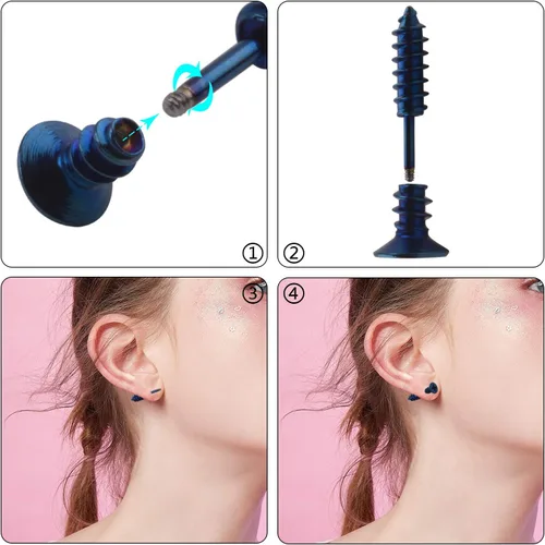 Miniatura 3 de BronaGrand 5 pares de aretes de aro unisex de acero inoxidable para hombre