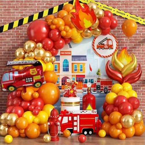 Miniatura 17 de Kit de guirnalda de arco de globos de baloncesto, 103 globos de fiesta de baloncesto, guirnalda de globos naranja y negro para niños y niñas