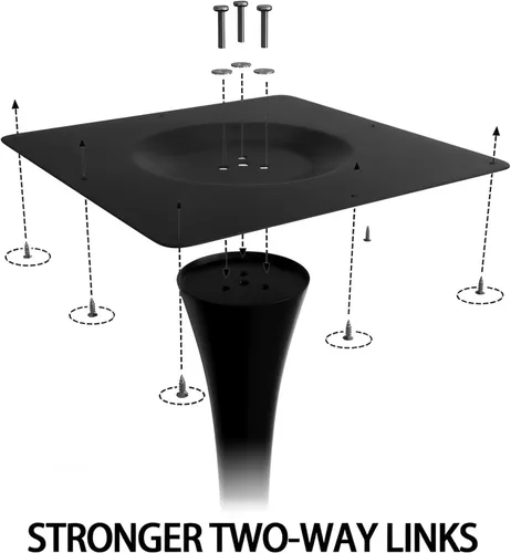 Miniatura 3 de Mesa de comedor redonda pequeña de 24 pulgadas para 2-4 personas, mesa de tulipanes de madera moderna de mediados de siglo para cocina, sala de Negro