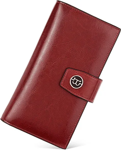 Miniatura 45 de BOSTANTEN - Cartera de piel auténtica para mujer con bolsillo con cremallera), BL3162011Kcoffee