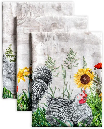 Miniatura 110 de Maison d' Hermine - Juego de 2 paños de cocina, multiusos, 100% de algodón, suaves, absorbentes, trapo de cocina, toalla de bar, Basse Cour 005